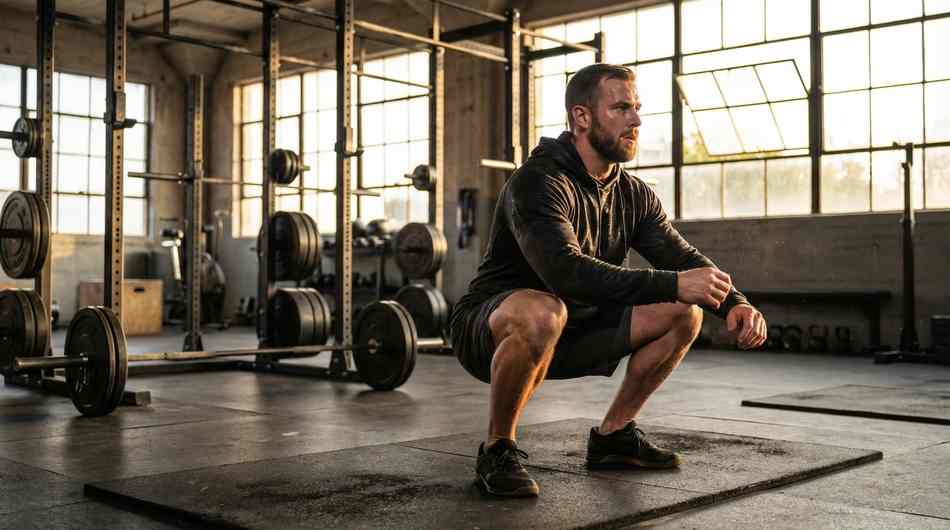 Athlete performing a stretch for athletic recovery