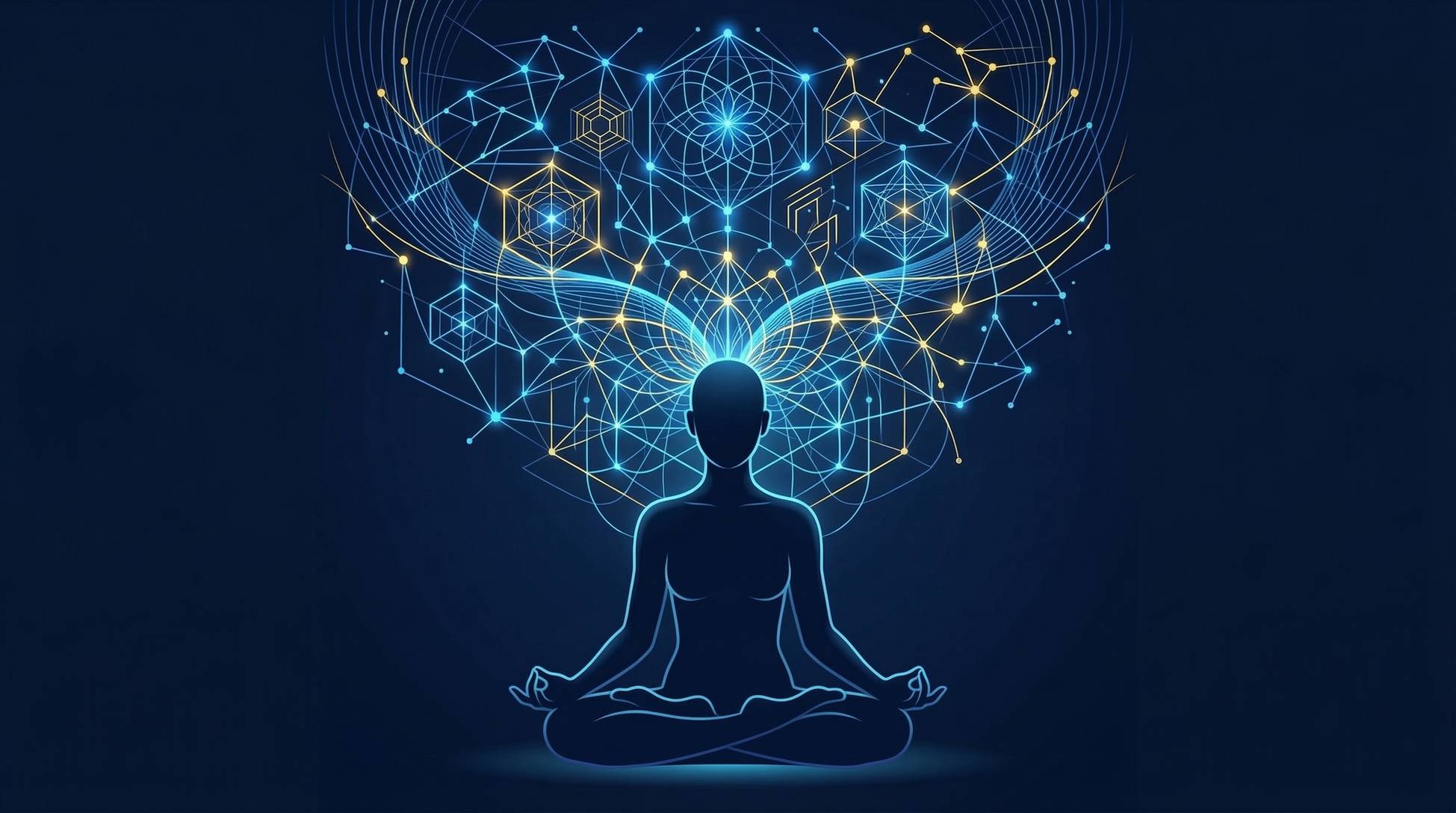 A biohacker combining natural nootropics and yoga for mental focus.